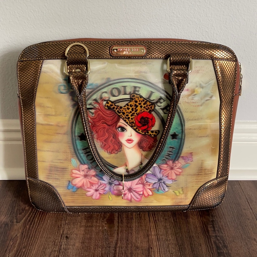 Nicole Lee 3D Multicolor Laptop Bag Limited Item